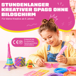 Stundenlanger kreativer Spaß ohne Bildschirm mit dem 3D-Stift Starterset Kabellos (rosa)