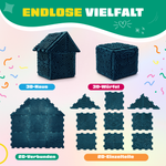 Variété infinie : construire des formes avec le kit de construction Fidget-Fäden