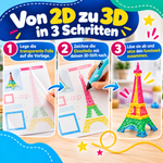 Von 2D zu 3D in 3 Schritten mit dem Schablonenbuch 2026 Edition