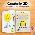 Kreativ in 3D mit dem XXL Template Book und praktischem Pauspapier