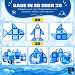 Bauideen in 2D und 3D mit den magnetischen Bausteinen Frozen Konstruktionen