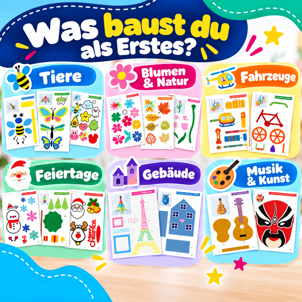 Was baust du als Erstes? Motive aus dem Schablonenbuch 2026 Edition