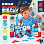 Bauen, entdecken und spielen mit Magnetic Tiles Mission to Mars: unendliche Möglichkeiten