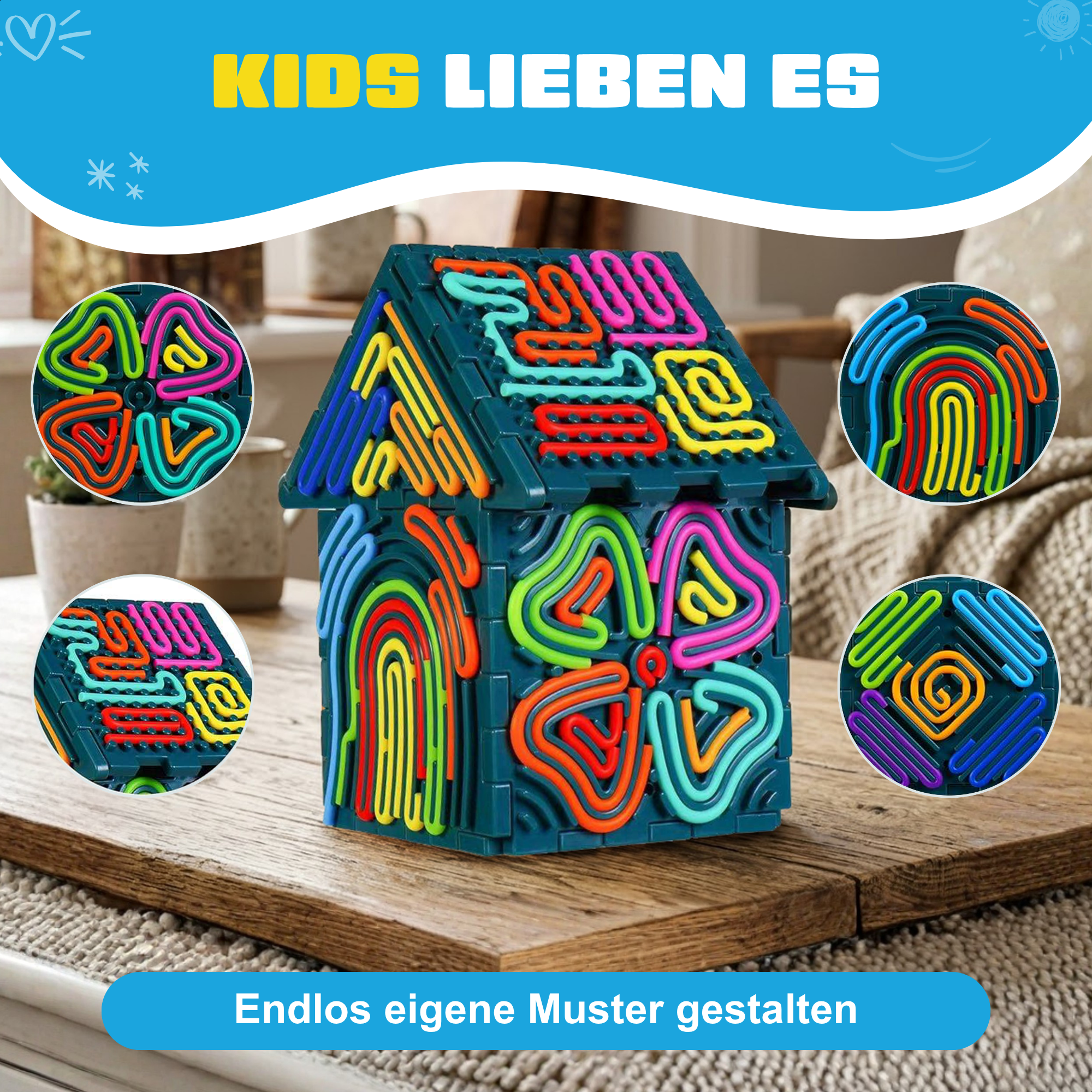 Les enfants adorent le kit de construction Fidget-Fäden : crée tes propres motifs