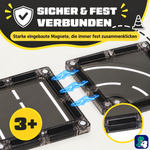 Starke eingebaute Magnete halten die magnetischen Bausteine Road Trip Rally fest zusammen, ab 3 Jahren