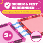 Starke eingebaute Magnete halten die magnetischen Bausteine Prinzessinnenparadies fest zusammen, ab 3 Jahren