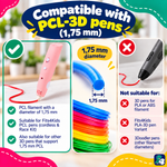 PCL Filament kompatibel mit PCL 3D-Stiften (1,75 mm)