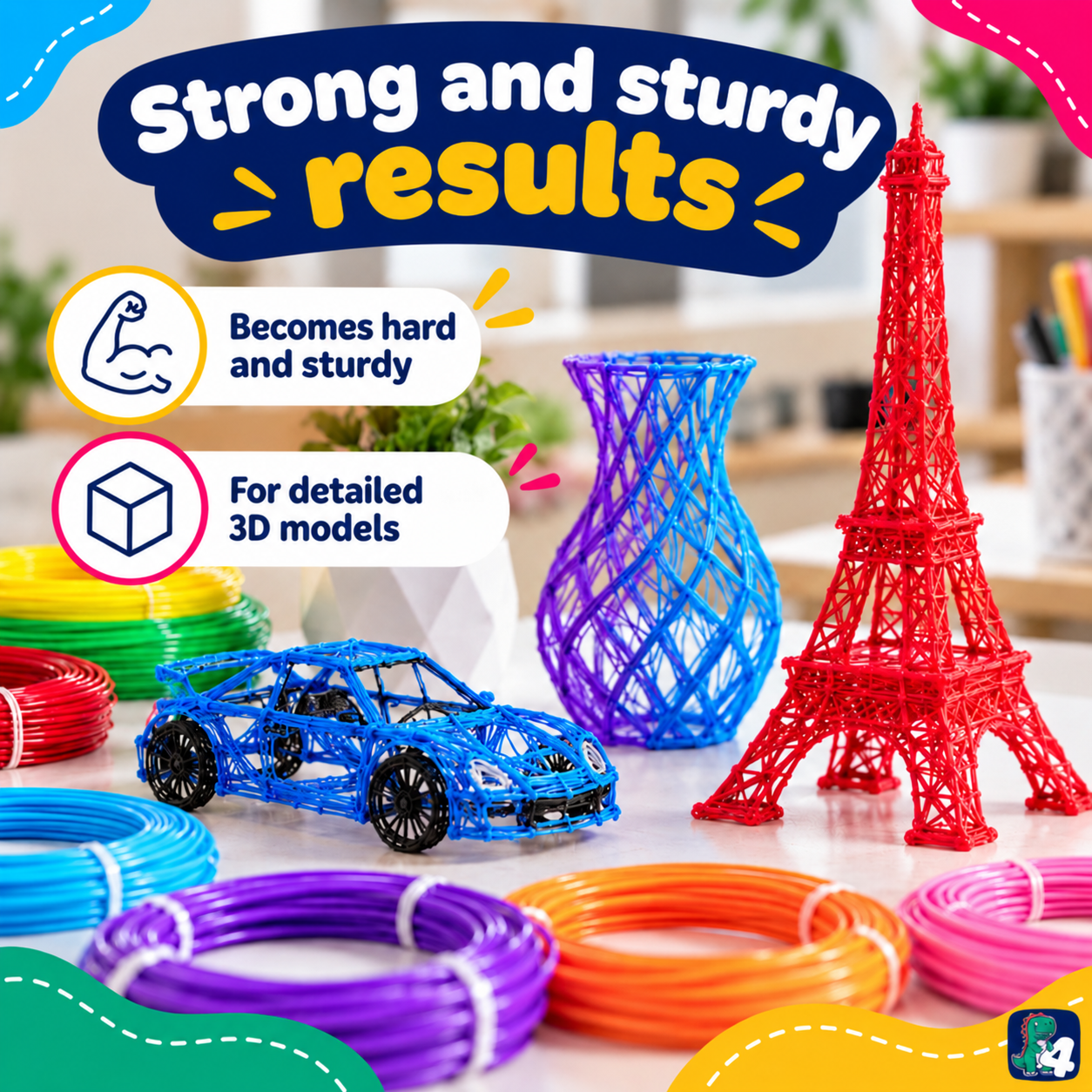 Strong and sturdy results with PLA filament