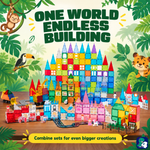 Große Bauwelt: Kombiniere Magnetic Tiles Jungle Journey mit anderen Sets