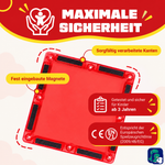Sicherheit der magnetischen Bausteine Feuerwehr: eingeschlossene Magnete, abgerundete Kanten und CE-Kennzeichnung
