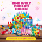 Große Bauwelt: die magnetischen Bausteine Prinzessinnenparadies mit anderen Sets kombinieren