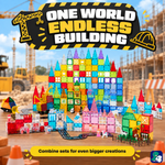Große Bauwelt: kombiniere Magnetic Tiles Construction Master mit anderen Sets