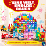 Große Bauwelt: die magnetischen Bausteine Feuerwehr mit anderen Sets kombinieren