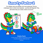 Magnetic Tiles Tangram Tactician avec facteur de difficulté 2 : niveau moyen