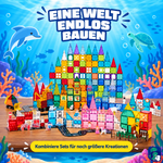 Große Bauwelt: die magnetischen Bausteine Frozen Konstruktionen mit anderen Sets kombinieren