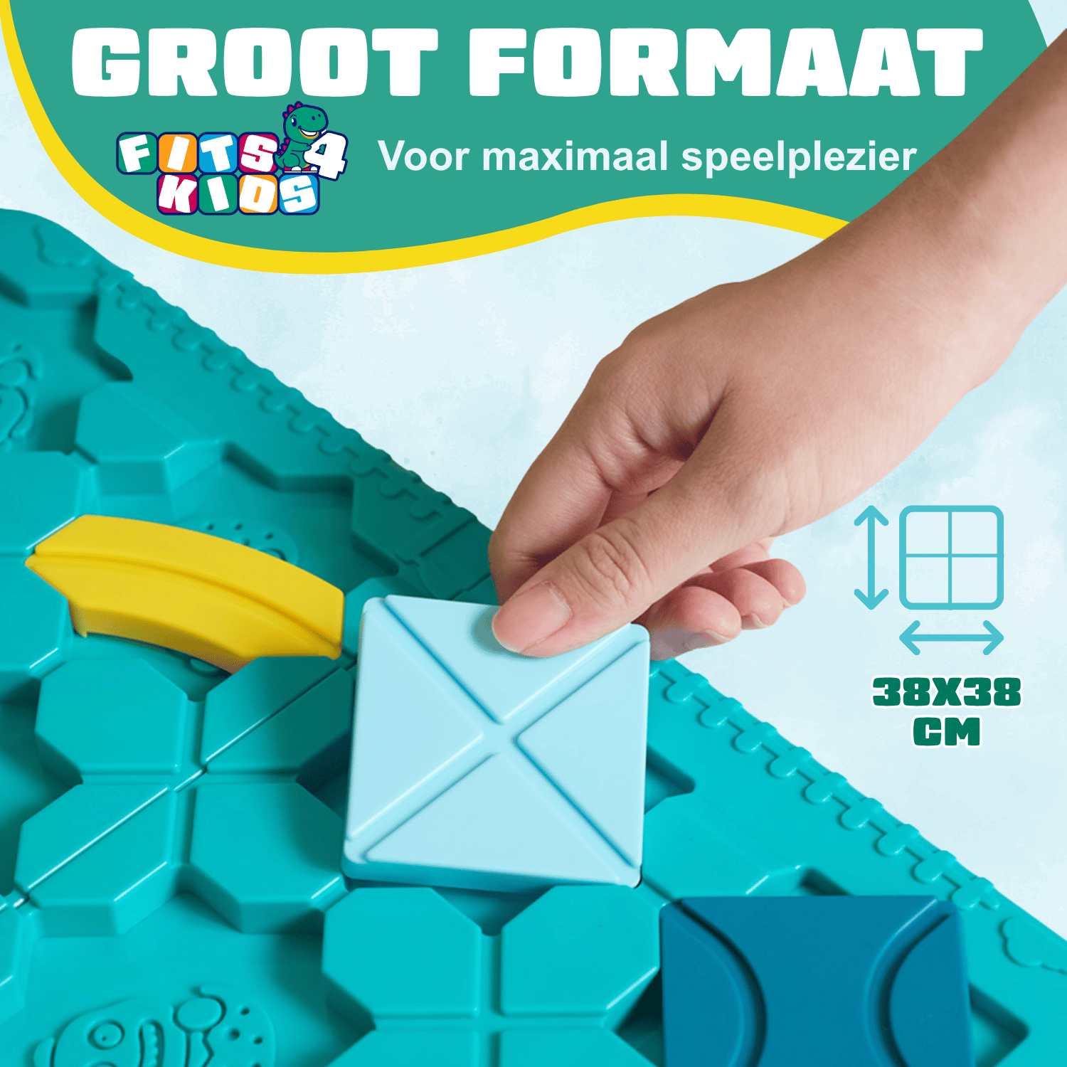 Großes Spielbrett des Labyrinth-Puzzles: 38 x 38 cm