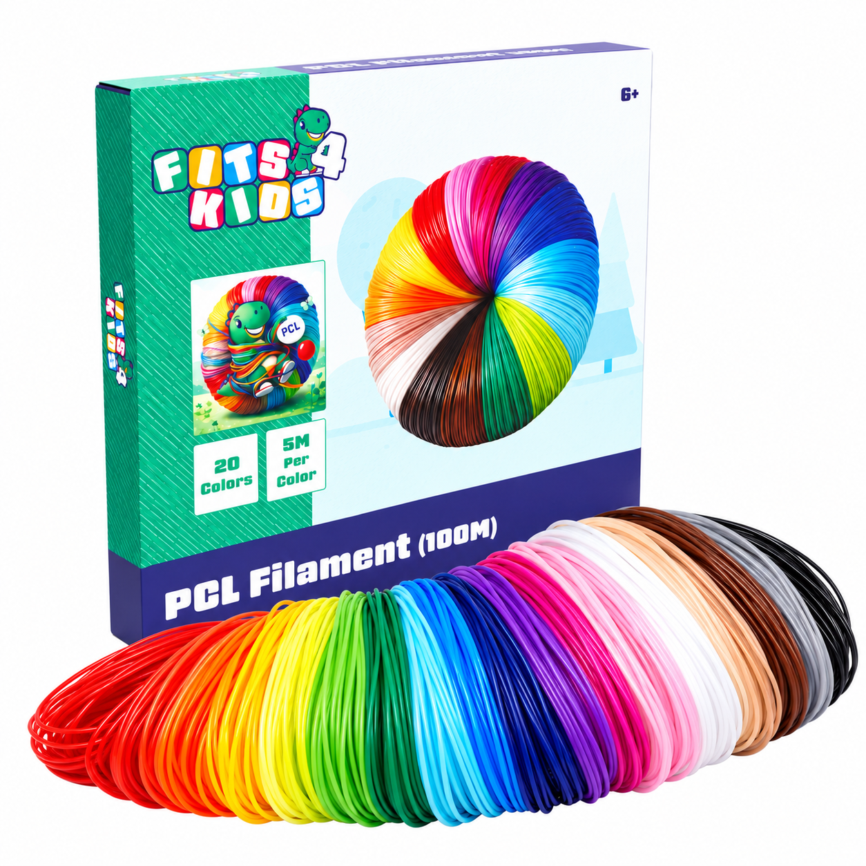 PCL-Filament - 20 Farben - 100 Meter
