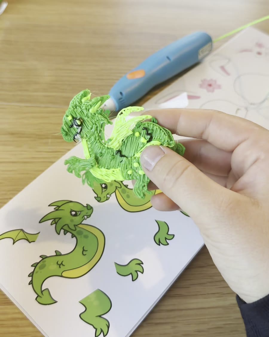 Wireless 3D pen with a homemade dragon