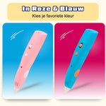 afbeelding van een roze en blauwe 3d pen