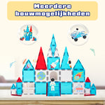 Meerdere bouwmogelijkheden met Magnetic Tiles Mission to Mars van Fits4Kids