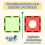 Magnetic Tiles Build & Beyond van Fits4Kids combineerbaar met andere A-merken