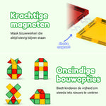 Krachtige magneten en oneindige bouwopties van Magnetic Tiles Farmyard Frenzy van Fits4Kids