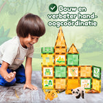 Oneindige bouwopties met Magnetic Tiles Jungle van Fits4Kids