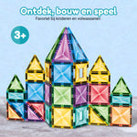Ontdek bouw en speel met Magnetic Tiles Kaleidoscopic Creations van Fits4Kids vanaf 3 jaar
