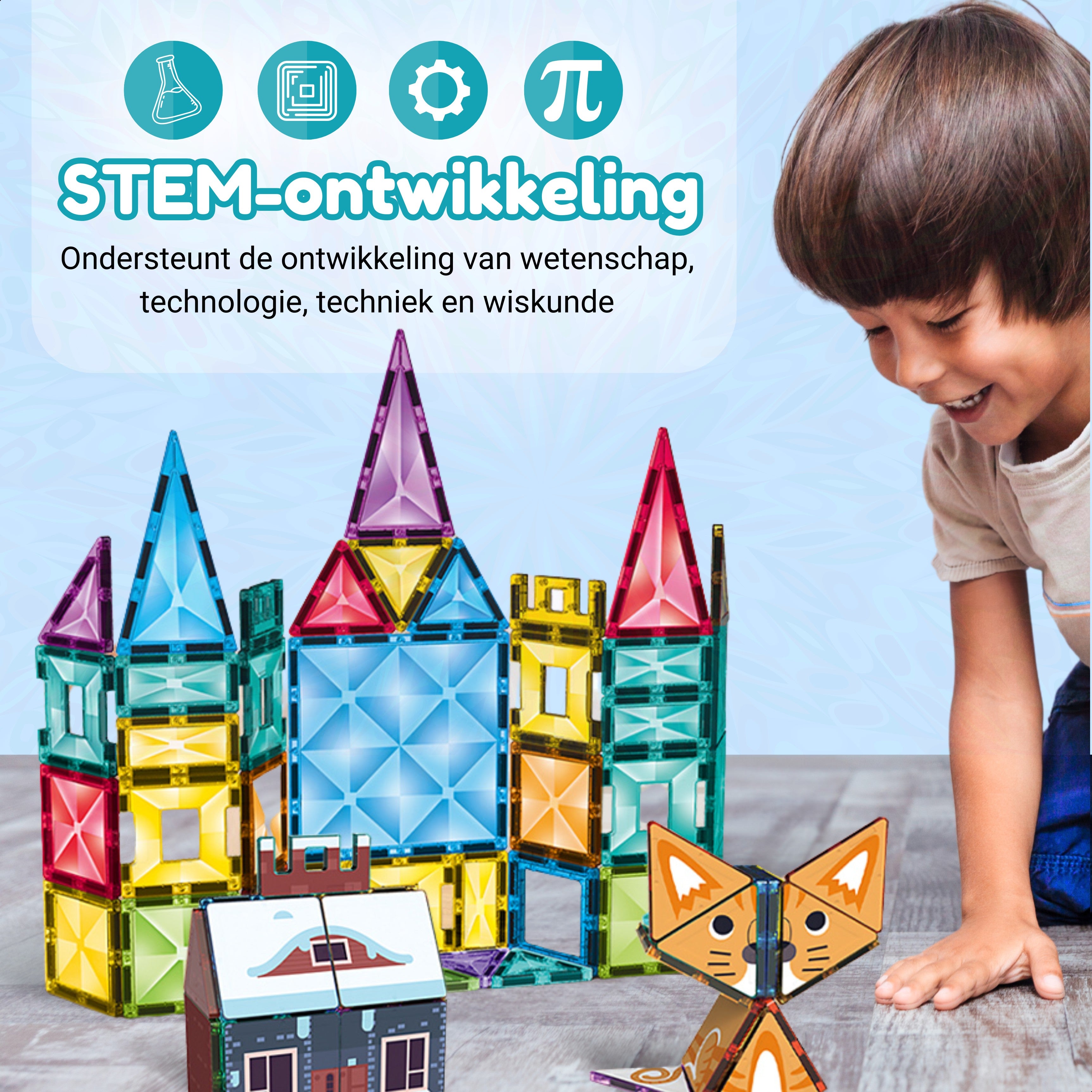 Magnetic Tiles Kaleidoscopic Creations van Fits4Kids stimuleert STEM ontwikkeling bij kinderen
