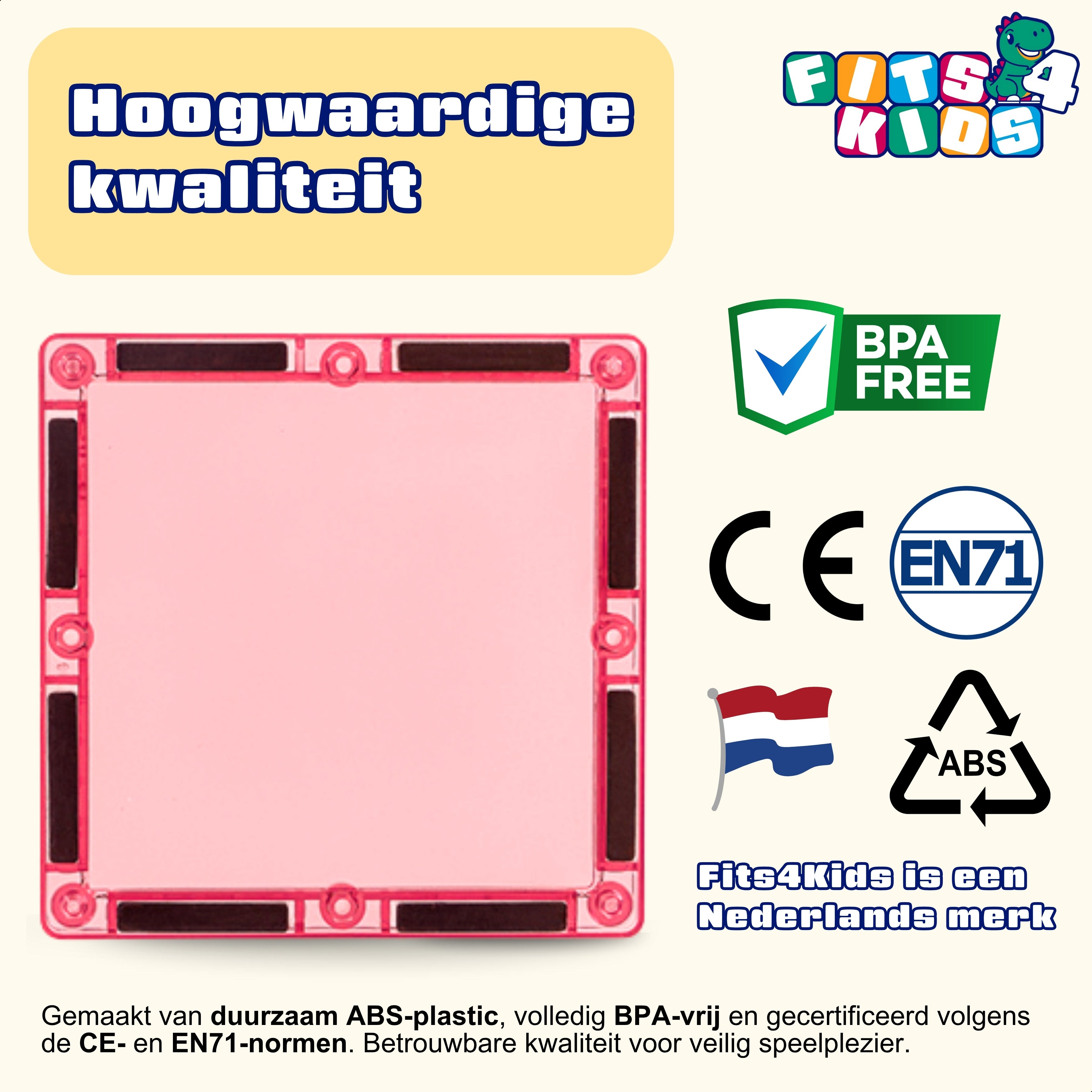 Magnetic Tiles Marble Run van Fits4Kids BPA-vrij en gecertificeerd volgens CE en EN71