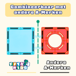 Magnetic Tiles Police Patrol HQ van Fits4Kids combineerbaar met andere A-merken