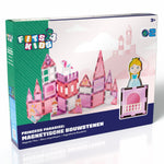 Verpakking van de Magnetic Tiles Princess Paradise van Fits4Kids voor kinderen vanaf 3 jaar