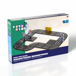 Verpakking van de Magnetic Tiles Road Trip Rally van Fits4Kids voor kinderen vanaf 3 jaar