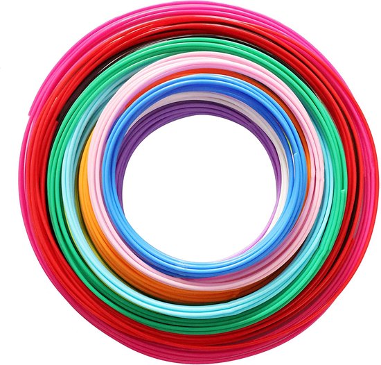 Bundel kleurrijke PCL filament rollen voor 3D pen van Fits4Kids