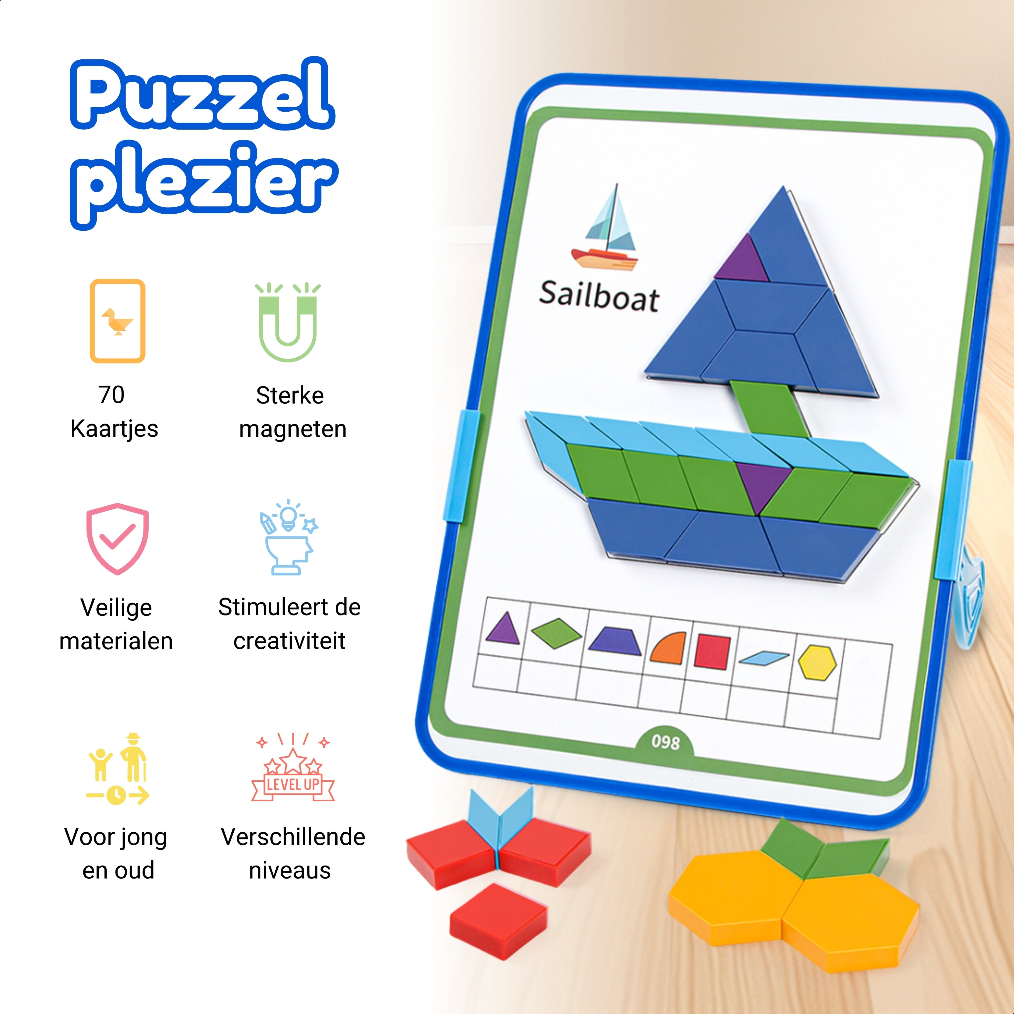 Puzzelplezier met de Tangram Tactician van Fits4Kids